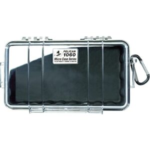 pelican 1060 micro case – for iphone, gopro, camera, and more (black/clear)
