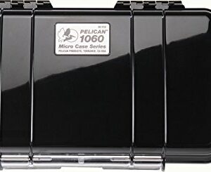 Pelican 1060 Micro Case - for iPhone, GoPro, Camera, and More (Black/Clear)