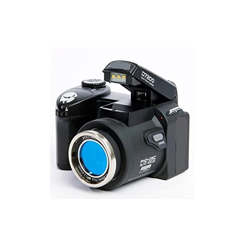 Camera 2022 Digital Camera HD DMillion Pixel Auto Professional DSLR Video Camera 24X Optical Zoom Three Lens Digital Camera (Size : with 8G SD Card, Color : D7200 with EU Plug)