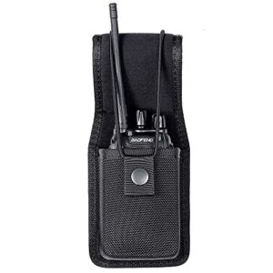 taftacfr universal radio case two way radio holder universal pouch for walkie talkies nylon holster accessories for motorola mt500, mt1000, mts2000 and similar models(ballistic nylon)