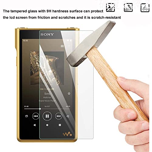 BestforYou 2pcs 9H Scratch-Proof Premium Protective Screen Protector Film Tempered Glass for Sony Walkman NW-WM1AM2 WM1AM2 NW-WM1ZM2 WM1ZM2 (2PCS)