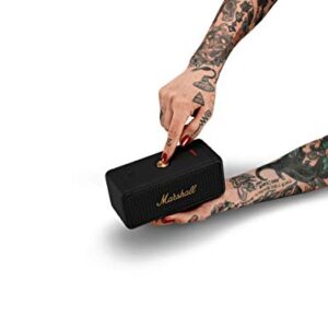 Marshall Emberton Bluetooth Portable Speaker - Black & Brass