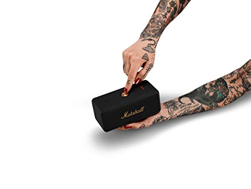 Marshall Emberton Bluetooth Portable Speaker - Black & Brass