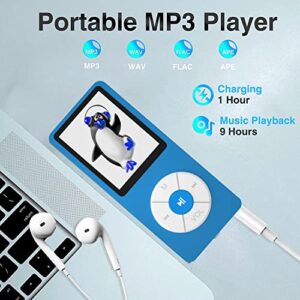 MP3 Player with 32GB TF Card,Built-in HD Speaker,Portable HiFi Music Player with Video/Voice Recorder/FM Radio/Photo Viewer/E-Book Player for Kids