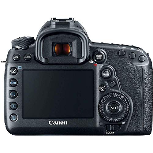 Canon EOS 5D Mark IV DSLR Camera (Body Only) (1483C002) + 64GB Memory Card + Case + Corel Photo Software + LPE6 Battery + External Charger + Card Reader + HDMI Cable + Cleaning Set + More (Renewed)