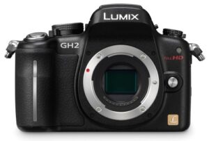 panasonic lumix dmc-gh2 16.05 mp live mos mirrorless digital camera with 3-inch free-angle touch screen lcd [body only] (black) (discontinued by manufacturer)