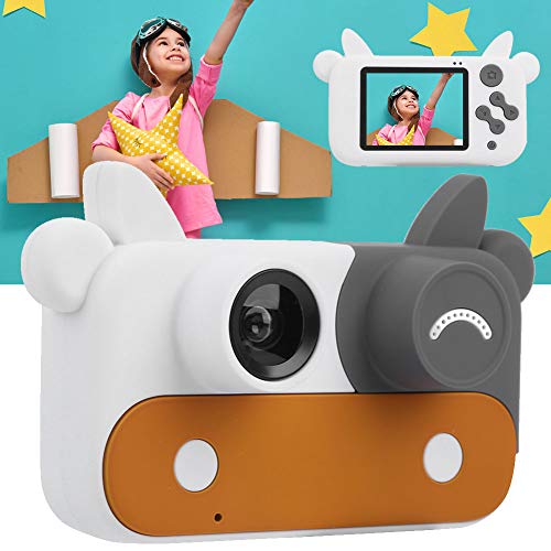 Worii 400Mah Battery Strong Endurance Capacity Mini Children Camera 9 Kinds Special Effects Cow Children Camera Fun Camera Specially Designed for Children Good Gifts(Brown)