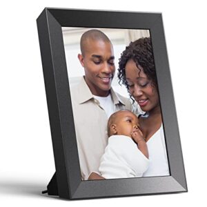 dragontouch 10 inch wifi digital picture frame, 2k auto-rotate touch screen digital photo frame, built-in rechargeable battery, share photos via app, email, cloud in a minute