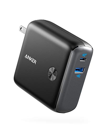 Anker PowerCore Fusion 10000, 20W USB-C Portable Charger 10000mAh 2-in-1 with Power Delivery Wall Charger for iPhone14/13/12 Series, iPad, Samsung, Pixel and More