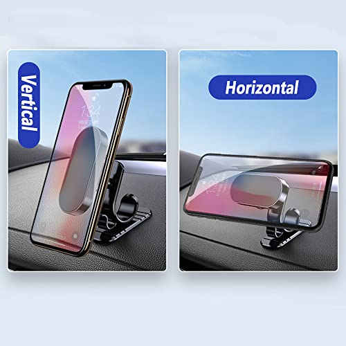 KIFIDAN Car Magnetic Phone Mount Car Navigation Mount Strong Magnet Universal Car Mount with Dashboard 360° Rotation for All Phones and Tablets [2 Strong Magnets]