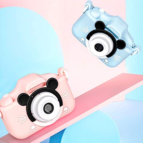 LKYBOA Camera Children Can Take Pictures Dual Camera Small Gifts Student Toys Pixel Front and Rear Girl Print Digital (Color : A)