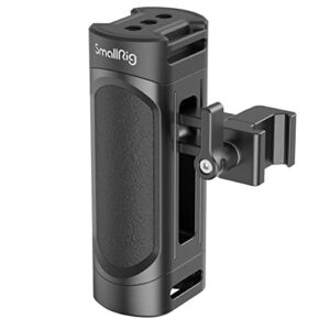 smallrig mini nato side handle with dual 1/4″-20 screw mount for camera cage, built-in wrench, up and down adjustable – 3813