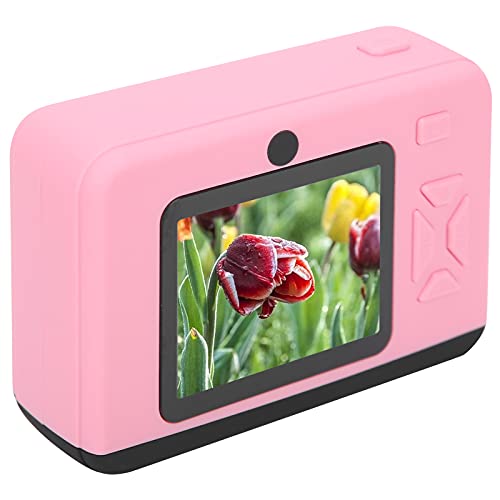 Okuyonic Anti‑Drop Children Camera, Cute Look Camera 20MP HD 2.0in for Gift(Pink)