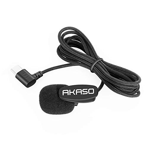 AKASO Brave 7/ Brave 8/ Brave 6 Plus External Microphone Brave 7/ Brave 8/ Brave 6 Plus Action Camera Only (Type-C Port)