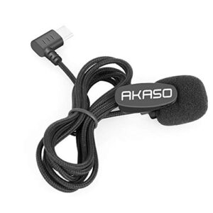 AKASO Brave 7/ Brave 8/ Brave 6 Plus External Microphone Brave 7/ Brave 8/ Brave 6 Plus Action Camera Only (Type-C Port)