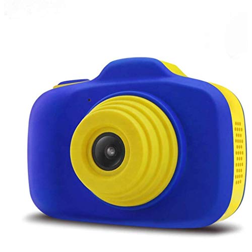 LKYBOA Kids Camera,Mini Digital Camera 2.3 Inch Cartoon Cute Camera Toys Children 1080P Camera Children Camera Birthday Shockproof Digital Video (Color : Blue)