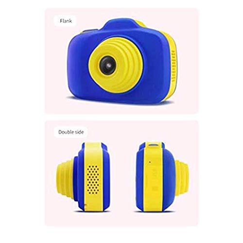 LKYBOA Kids Camera,Mini Digital Camera 2.3 Inch Cartoon Cute Camera Toys Children 1080P Camera Children Camera Birthday Shockproof Digital Video (Color : Blue)