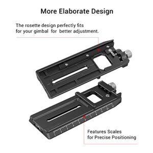 SMALLRIG Camera Quick Release Plate Adapter with Arca-Swiss for DJI RS 2/RSC 2/RS 3/RS 3 Pro & for Ronin-S Gimbal - 3061