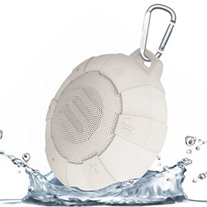 SOUL S-Storm Weatherproof Bluetooth Speaker - Rugged and Durable Outdoor Speaker with HD Sound, 20-Hour Playtime, and IP68 Waterproof Rating for Shower, Beach, Pool, Boating, and Hiking (Beige)
