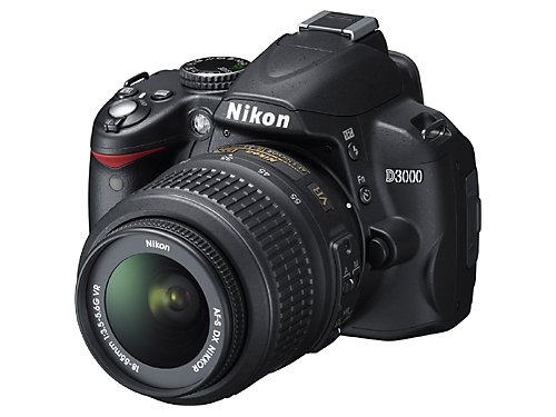 Nikon D3000 10.2MP Digital SLR Camera with 18-55mm f/3.5-5.6G AF-S DX VR Nikkor Zoom Lens