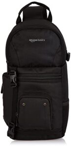 amazon basics camera sling bag – 8 x 6 x 15 inches, black