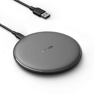 Anker Wireless Charger, 313 Wireless Charger (Pad), Qi-Certified 10W Max for iPhone 14/14 Pro/14 Pro Max/13/13 Pro Max, AirPods (No AC Adapter, Not Compatible with MagSafe Magnetic Charging)