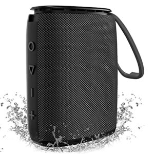 ipx7 waterproof bluetooth speaker, hadisala h3 portable wireless speaker bluetooth 5.0 with rich bass hd stereo sound 15h playtime usb-c charge, shower speaker tws pairing for home, outdoors, travel