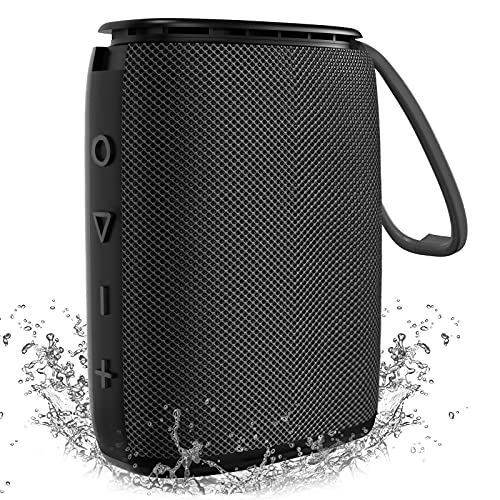 IPX7 Waterproof Bluetooth Speaker, Hadisala H3 Portable Wireless Speaker Bluetooth 5.0 with Rich Bass HD Stereo Sound 15H Playtime USB-C Charge, Shower Speaker TWS Pairing for Home, Outdoors, Travel