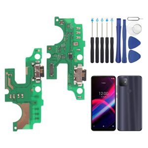 usb charging port for t-mobile revvl 4+ plus 5062w 5062z dock connector charger board flex cable assembly replacement for revvl 4+ plus 5062w 5062z with tools