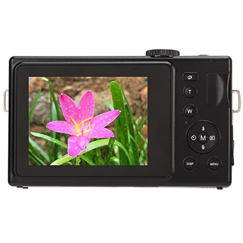 1080P FHD Micro Single Camera, 16X Digital Zoom, 24MP, 3 Inch LCD Display Monitor, PC Camera, Rechargeable Battery, Portable Video Camera With 1/4 Inch Screw Port 3.5mm External Microphone Port(black)