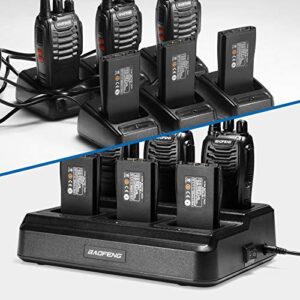 BAOFENG BF-888S Six-Way Charger Multi Unit Charger Base for BF-888S H-777 BF-88ST Walkie Talkie and Battery, 1Pack