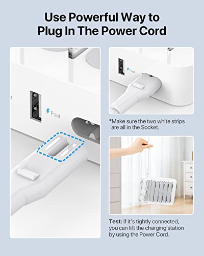 SooPii 60W 6-Port Charging Station for Multiple Devices, PD 20W USB C Fast Charging for lPhone 14/13/12,6 Short Cables Included, 2 in 1 Holder,for Phones,Tablets and Others,White