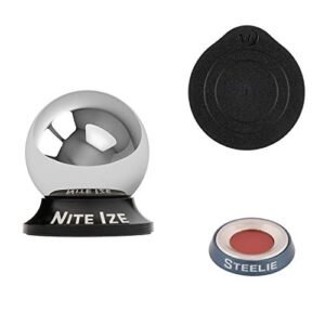 Nite Ize Original Steelie Dash Mount Kit - Magnetic Car Dash Mount for Smartphones (Packaging may vary)