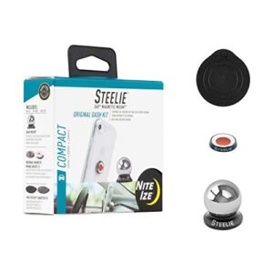 Nite Ize Original Steelie Dash Mount Kit - Magnetic Car Dash Mount for Smartphones (Packaging may vary)