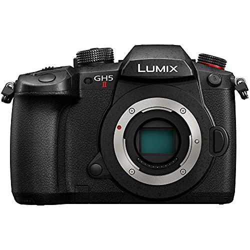 Panasonic LUMIX GH5 II Mirrorless Camera with Live Streaming (Body Only) with Koah Weatherproof Hard Case and 64GB V90 UHS II SD Card Bundle (3 Items)