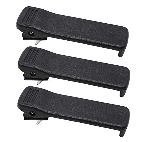 3Pcs HLN8255 HLN8255B Belt Clip Compatible for Motorola DP1400 DEP450 PR400 CP200 CP200D CP200XLS CP040 CP140 CP150 GP3688 EP450 PMNN4251 NNTN4497 NNTN4970 NNTN4851