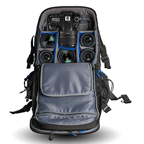 Ultimaxx Extra Large Camera DSLR/SLR Backpack for Nikon, Canon, Sony, Panasonic, Pentax, Olympus, and Fuji Cameras—an Outdoor Hiking/Travelling Backpack with 15.6 Laptop Compartment