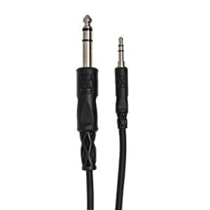 Hosa CMS-105 3.5 mm TRS to 1/4" TRS Stereo Interconnect Cable, 5 Feet