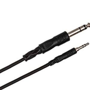 Hosa CMS-105 3.5 mm TRS to 1/4" TRS Stereo Interconnect Cable, 5 Feet