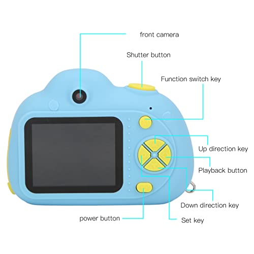 Mini Digital Camera, 32G Memory Card Dual Cameras Kids Camera 2 Inch HD Screen for Kids Gift