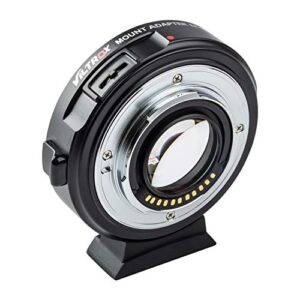 viltrox ef-m2ii 0.71x speed booster, ef to micro 4/3 focal reducer booster adapter auto-focus for gh6 gh5m2 bmpcc 4k gh4 gh5 g100 g95 g85 om-1 em-1 e-m1x e-m1 iii e-m5 iii e-m10 iv e-m10 iii