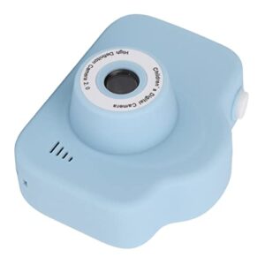 kids camera, cartoon child camera 16 borders 15 filters support mp3 one key video recording for kids(sky blue)