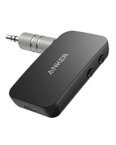 Anker Soundsync Bluetooth 5.0 Transmitter, 13-Hour Long Battery Life, aptX Low Latency, Dual Device Connection for TV, PC, CD Player, iPod / MP3 / MP4 Player, iPad/iPad Air/iPad Mini, and More