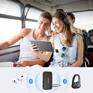 Anker Soundsync Bluetooth 5.0 Transmitter, 13-Hour Long Battery Life, aptX Low Latency, Dual Device Connection for TV, PC, CD Player, iPod / MP3 / MP4 Player, iPad/iPad Air/iPad Mini, and More
