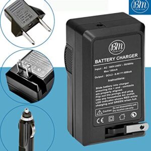 BM Premium BP-727 Battery and Charger for Canon Vixia HFR80, HFR82, HFR800, HFR30, HFR32, HFR300, HFR40, HFR42, HFR400, HFR50, HFR52, HFR500, HFR60, HFR62, HFR600, HFR70, HFR72, HFR700, HFM52, HFM500