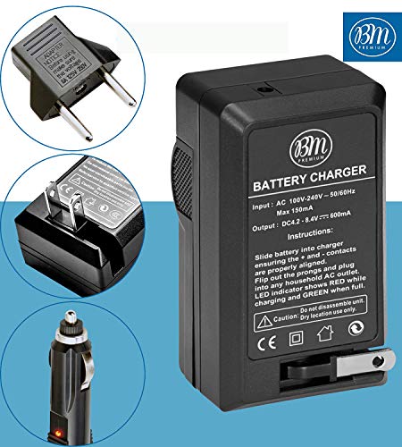 BM Premium BP-727 Battery and Charger for Canon Vixia HFR80, HFR82, HFR800, HFR30, HFR32, HFR300, HFR40, HFR42, HFR400, HFR50, HFR52, HFR500, HFR60, HFR62, HFR600, HFR70, HFR72, HFR700, HFM52, HFM500