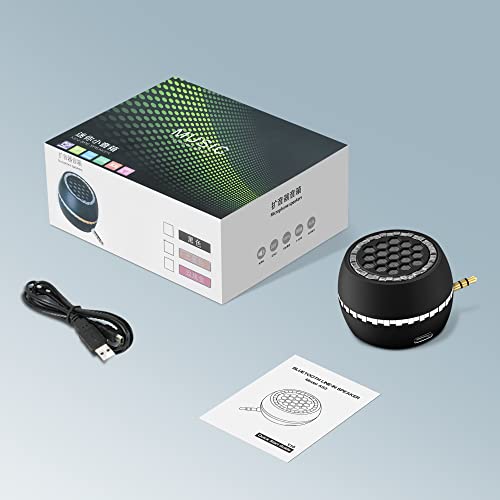 FIYAPOO Mini Portable Speaker, 3W Mobile Phone Speaker Line-in Speaker with 3.5mm AUX Audio Interface for Smartphone/Tablet/Computer