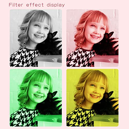 Topiky Kids Camera, Children Digital Camera Anti Skid Food Grade ABS 16 Filters for Picnic(Blue)