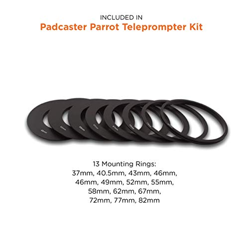 The Padcaster Parrot Teleprompter Kit, Portable Teleprompter for iPhone