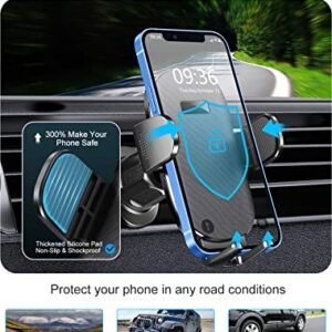 Ruiwwo Phone Mount for Car, Hands Free Cell Phone Holder Car, [Upgraded Vent Clip] Universal Air Vent Car Phone Holder Mount Compatible with iPhone 14 Pro Max/13 Pro/12/11, Samsung Galaxy S20/Note 10